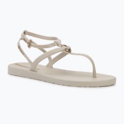 Sandały damskie Ipanema Atena. Brązowe sandały damskie Ipanema, bez wzorów, z materiału, bez obcasa. Za 139.99 zł.