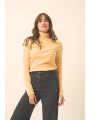 Just Cashmere Kaszmirowy golf "Ava" w kolorze żółtym rozmiar: L. Żółte golfy damskie Just Cashmere, l, bez wzorów, z kaszmiru, bez ramiączek. Za 298.67 zł.