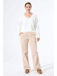 Garcia Spodnie sztruksowe w kolorze beżowym rozmiar: M. Brązowe spodnie materiałowe damskie Garcia, bez wzorów, ze sztruksu. Za 195.99 zł.
