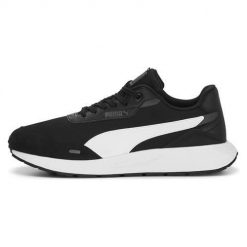 Buty do chodzenia męskie Puma Runtamed. Białe buty sportowe na co dzień męskie Puma, z materiału, bez zapięcia, trekkingowe. Za 309.00 zł.