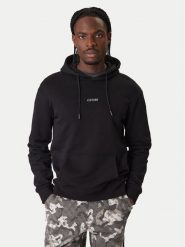 Guess Bluza Z6RQ18 KAIJ1 Czarny Regular Fit. Czarne bluzy bez kaptura męskie Guess, m, z bawełny. Za 349.99 zł.