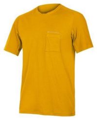 Koszulka rowerowa męska Endura GV500 Foyle Tech. Żółte t-shirty sportowe męskie ENDURA, l, z tkaniny, bez ramiączek, na fitness i siłownię. Za 241.00 zł.