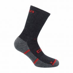 Skarpetki z wełny merino CMP. Czarne skarpetki męskie CMP, bez wzorów, z materiału. Za 120.00 zł.