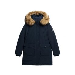 Parka z sztucznego futra damska Superdry Everest. Niebieskie parki damskie Superdry., na zimę, bez wzorów. Za 839.90 zł.