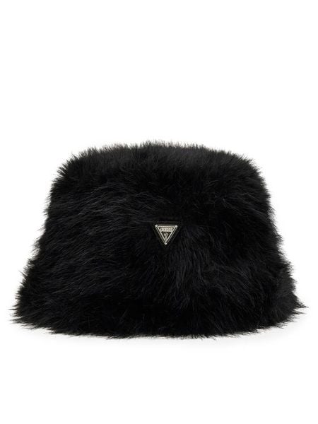 Guess Kapelusz J5BZ18 WHH10 Czarny. Czarne czapki dziecięce Guess, z aplikacjami, z materiału. Za 155.00 zł.