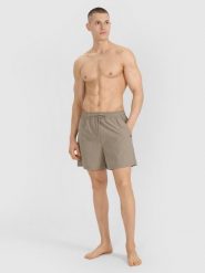 4F Spodenki plażowe boardshorty męskie - khaki XL. Brązowe szorty męskie 4f, na lato, bez wzorów, z syntetyku, wakacyjne. W wyprzedaży za 59.99 zł.