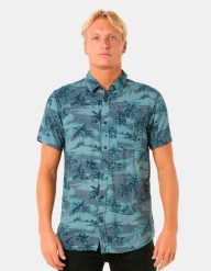 Koszula męska Rip Curl Dreamer Barrel Killa niebieska. Niebieskie koszule męskie Rip Curl, na lato, m, bez wzorów, z materiału, bez kołnierzyka, bez ramiączek. Za 257.05 zł.