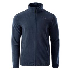 Bluza Polarowa Męska Zoe II. Niebieskie bluzy bez kaptura męskie Hi-tec, m, z polaru. Za 117.99 zł.