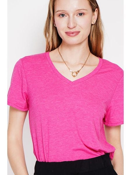 Le Jardin du Lin Koszulka w kolorze różowym rozmiar: 40. Różowe t-shirty damskie Le jardin du lin, bez wzorów, bez kołnierzyka. Za 65.99 zł.