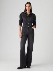 Levi's Kombinezon w kolorze antracytowym rozmiar: W29. Czarne kombinezony damskie Levi's, s, bez wzorów, z bawełny, bez kołnierzyka, bez ramiączek. Za 226.45 zł.