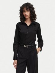 Guess Koszula W6YH10 W2752 Czarny Slim Fit. Czarne koszule damskie Guess, m, z aplikacjami, z bawełny, bez kołnierzyka, bez ramiączek. Za 344.99 zł.