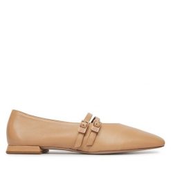 Półbuty HÖGL. Brązowe półbuty damskie HÖGL, bez wzorów, bez obcasa, na płaskiej podeszwie. Za 749.99 zł.