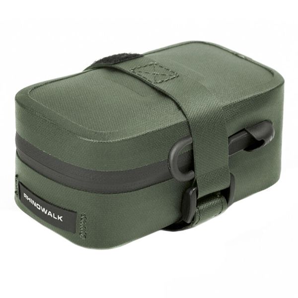 Torba rowerowa pod siodełko narzędziowa Rhinowalk RK5200 wodoodporna. Zielone torebki klasyczne damskie RHINOWALK, bez wzorów, bez dodatków. Za 99.00 zł.