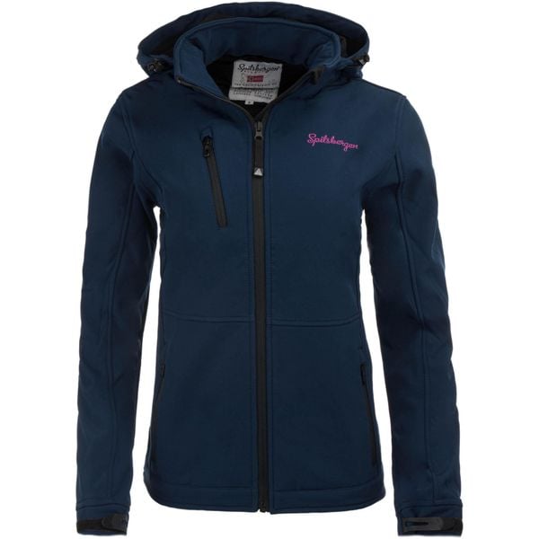 Spitsbergen Kurtka softshell 3-warstwowa damska Navy - 5000 mm. Niebieskie kurtki damskie ZONE PERFECT, bez wzorów, z softshellu, bez kaptura. Za 314.99 zł.