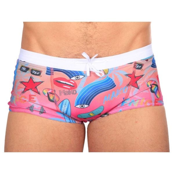 Kąpielówki Mako Summer. Czerwone kąpielówki męskie MAKO, m, bez wzorów, do pływania. Za 242.50 zł.