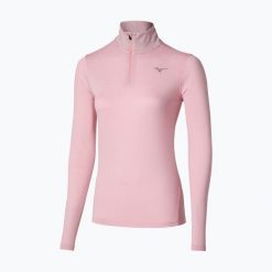 Bluza do biegania damska Mizuno Core Impulse Half Zip Tee. Czerwone bluzy bez kaptura damskie Mizuno. Za 245.00 zł.