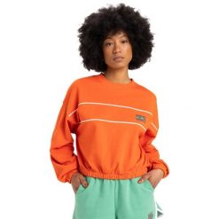 Bluza z okrągłym dekoltem dla Kobiety CROP OVER Pomarańczowy. Brązowe bluzy bez kaptura damskie Quiksilver, m, z bawełny. Za 299.99 zł.