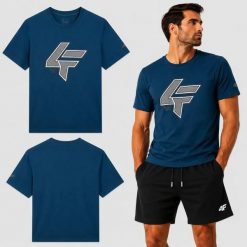 KOSZULKA MĘSKA 4F T-SHIRT BAWEŁNIANY SPORTOWY NA CO DZIEŃ M2662 SS26. Zielone t-shirty sportowe męskie 4f, m, z bawełny, bez ramiączek, na fitness i siłownię. Za 126.00 zł.