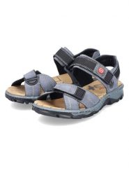 Rieker Sandały w kolorze niebieskim rozmiar: 36. Niebieskie sandały damskie Rieker, bez wzorów, bez obcasa. Za 164.02 zł.