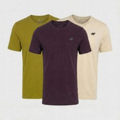 KOSZULKA MĘSKA LIMITOWANA 4F T-SHIRT KOMPLET ZESTAW 3 SZTUKI S M3948 SS26. T-shirty męskie 4f, m, bez wzorów, z bawełny, bez kołnierzyka. Za 164.70 zł.
