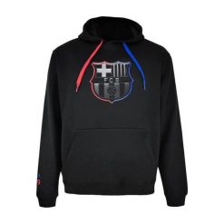 Bluza Z Kapturem dla dorosłych unisex Barça 2024-25. Czarne bluzy sportowe damskie FC Barcelona, l, bez wzorów, bez ramiączek, z kapturem. W wyprzedaży za 273.28 zł.