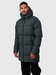 Brunotti Płaszcz zimowy "Bigmain" w kolorze szarym rozmiar: M. Szare płaszcze męskie BRUNOTTI, na zimę, m, bez wzorów. Za 286.84 zł.