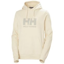 Kurtka dresowa damska z logo Helly Hansen 2.0. Białe kurtki damskie Helly Hansen, bez wzorów, z dresówki, bez kaptura. Za 376.70 zł.