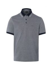 BOSS koszulka polo Mężczyźni Bawełna (100%) niebieski, S. Niebieskie koszulki polo męskie Boss, m, bez wzorów, z bawełny, bez ramiączek. Za 599.95 zł.
