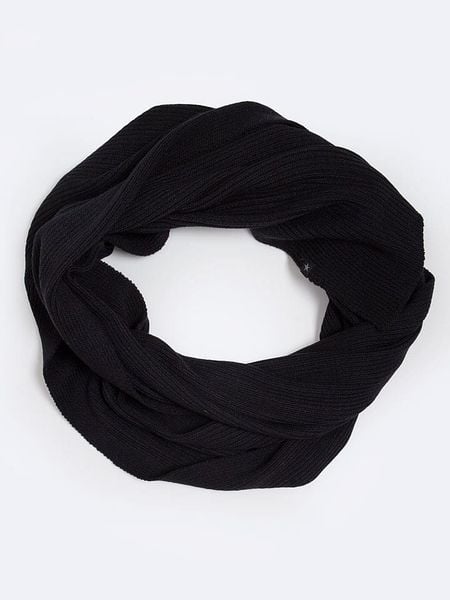 BIG STAR Szal-koło w kolorze czarnym - 175 x 30 cm rozmiar: onesize. Czarne szaliki i kominy damskie Big Star, bez wzorów, z materiału. Za 99.99 zł.