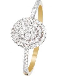 CARATELLI Złoty pierścionek "Beauty Queen" z diamentami rozmiar: 56. Żółte pierścionki damskie CARATELLI, z diamentem, złote. Za 1,635.65 zł.