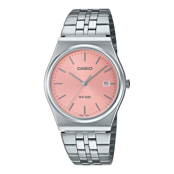 Zegarek męski Casio MTP-B145D-4AVEF, Quartz, 35mm, 5ATM. Czerwone zegarki męskie Casio. Za 336.10 zł.