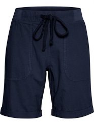 Kaffe Szorty "Naya" w kolorze granatowym rozmiar: 36. Niebieskie szorty damskie Kaffe, bez wzorów, z bawełny. Za 86.99 zł.