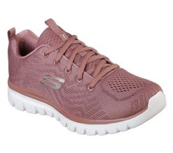 Skechers Graceful-Get Connected Różowe Buty Sportowe Damskie. Brązowe buty sportowe na co dzień damskie Skechers, bez wzorów, z materiału, na fitness i siłownię, Skechers Sport. Za 219.00 zł.