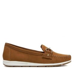 Mokasyny Marco Tozzi. Brązowe mokasyny damskie Marco Tozzi. Za 219.99 zł.