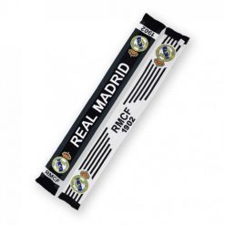 Real Madryt szalik kibica dwustronny Double Knitted Scarf wielokolorowy. Białe szaliki i kominy damskie Real Madrid, bez wzorów. Za 119.00 zł.
