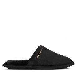 Kapcie Tommy Hilfiger. Czarne kapcie damskie Tommy Hilfiger. Za 169.99 zł.