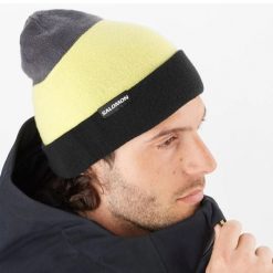 Czapka unisex zimowa Salomon Flatspin Reversible Deep Black. Czarne czapki męskie Salomon. Za 99.00 zł.