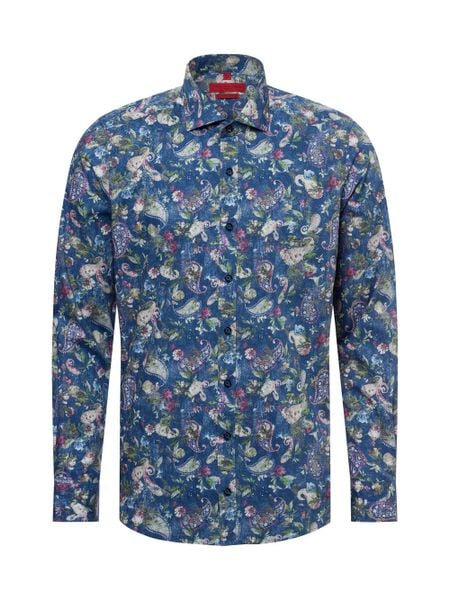 Finshley & Harding koszula biznesowa - Easy Care Mężczyźni Slim Fit Bawełna niebieski|wielokolorowy, 38. Niebieskie koszule męskie Finshley & Harding, m, bez wzorów, z bawełny, bez kołnierzyka, bez ramiączek. Za 179.95 zł.