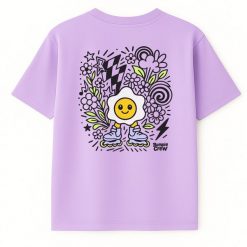 Koszulka rolkowa Jajko Flower – street fashion kids (liliowy). Koszulki dziewczęce Bumpie Crew, l, bez wzorów, z bawełny, bez ramiączek. Za 89.00 zł.