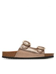 Caprice Klapki 9-27403-44 Brązowy. Brązowe klapki damskie Caprice, bez wzorów, ze skóry, bez obcasa. Za 165.99 zł.