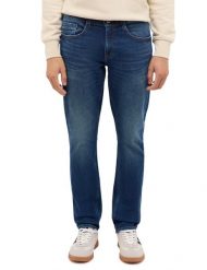 Męskie Spodnie Jeansowe Mustang Style Oregon Slim Denim Blue 1017220 5000 783. Niebieskie spodnie materiałowe męskie Mustang, bez wzorów, z denimu. Za 219.99 zł.