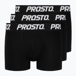 Bokserki męskie PROSTO Boxers 3. Czarne bokserki męskie Prosto., bez wzorów. Za 119.99 zł.