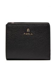 Furla Portfel Camelia S Compact Wallet WP00307-HSF000-O6000-1007 Czarny. Czarne portfele damskie Furla, bez wzorów, ze skóry. Za 479.99 zł.