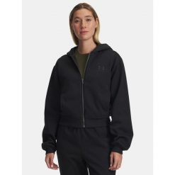 Bluza Under Armour Icon Vida Fleece FZ. Czarne bluzy bez kaptura damskie Under Armour. W wyprzedaży za 179.99 zł.