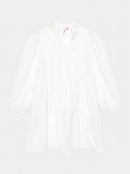 Vero Moda Girl Sukienka 10284629 Biały Regular Fit. Białe sukienki dziewczęce Vero Moda Girl, bez wzorów, z bawełny, bez ramiączek. Za 329.99 zł.