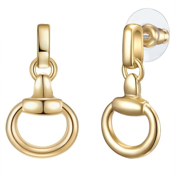 Lulu & Jane Stop metali Kolczyki 1 ct Damski. Żółte kolczyki damskie Lulu & Jane, pozłacane. Za 349.99 zł.