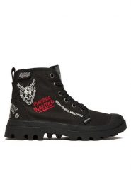 Palladium Trapery Pampa Hellfire 74496-001-M Czarny. Czarne buty zimowe męskie Palladium, z materiału, bez zapięcia. Za 364.65 zł.