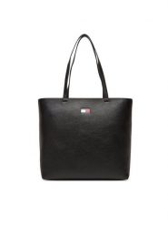 Tommy Jeans Torebka Tjw Must Tote AW0AW17549 Czarny. Czarne torebki klasyczne damskie Tommy Jeans, bez wzorów, z jeansu, bez dodatków. Za 289.99 zł.