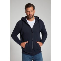 Męska Rozpinana bluza z kapturem dzianina dresowa do 8XL. Niebieskie bluzy z kapturem męskie JAY-PI, m, z bawełny. Za 349.99 zł.