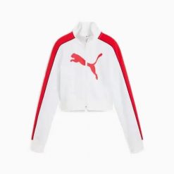 Damska bluza dresowa Puma T7 Future. Białe bluzy sportowe damskie Puma, m, bez wzorów, z dresówki, bez ramiączek, bez kaptura. Za 303.00 zł.